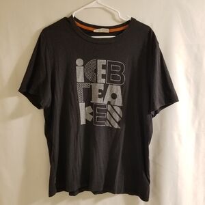 Icebreaker Men's Size XL Black Merino Central Short Sleeve T-Shirt